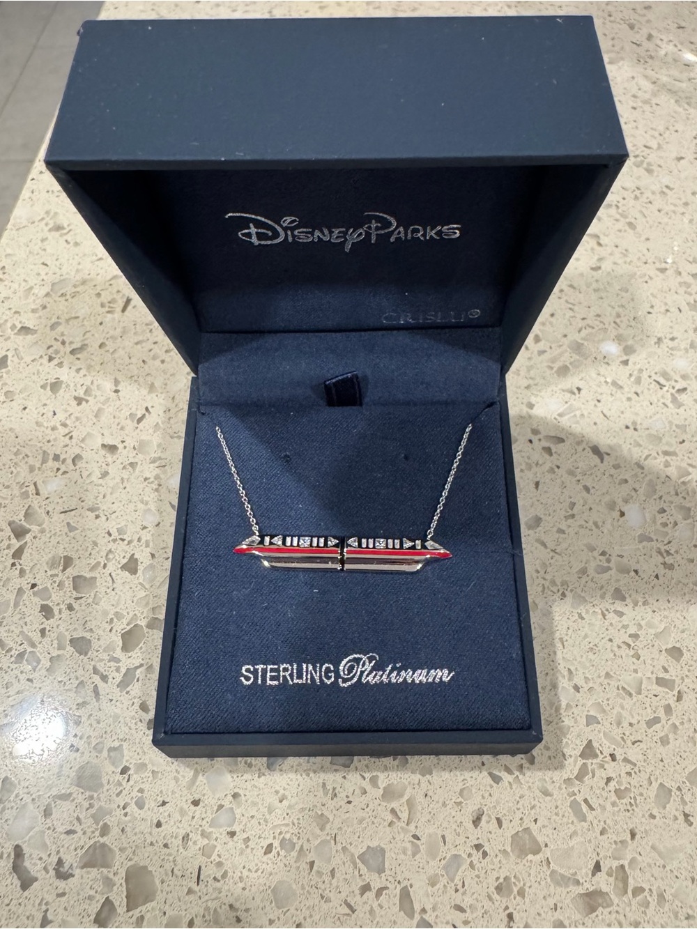 💛Disney Parks CRISLU Monorail Necklace💛